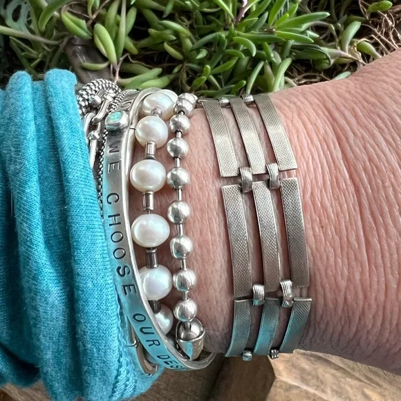 Vintage Sterling Silver Bracelet - Picture 5 of 6